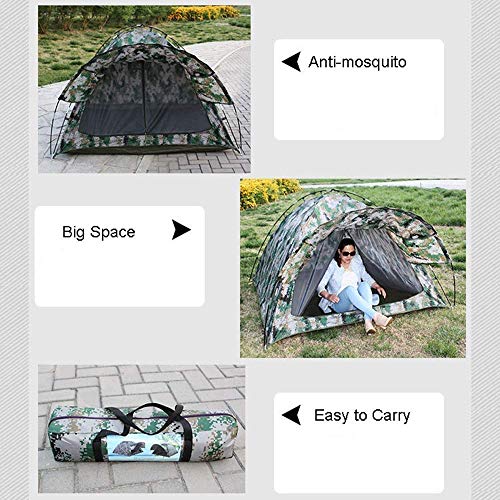 LBWNB Camping Digital-Sonnenschutz Tarnzelt, sehr atmungsaktiv Zwei Netze vorne und hinten, Polyester-Faser-Oxford-Tuch… – Bild 7