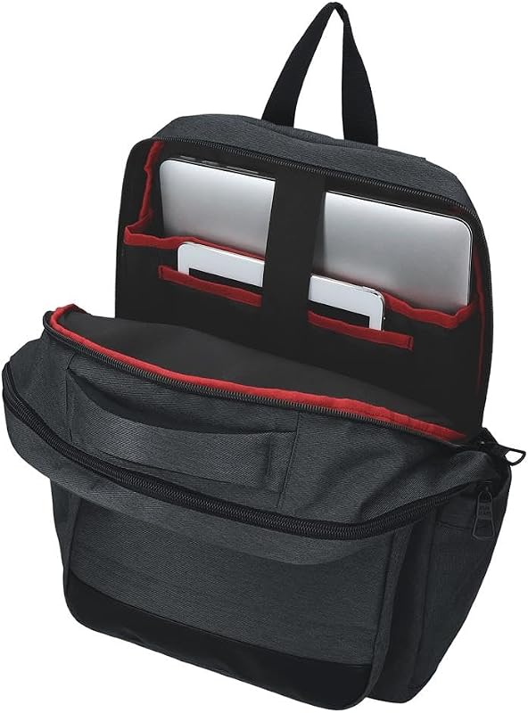 Whitton Sac à dos pour ordinateur portable 15,6 pouces Noir 31 x 44 x 15 cm Cuir synthétique et polyester by Joumma Bags — photo 4 sur 6