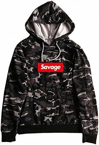 NEW 100% Cotton 21 Savage Street Wear Woolcotton Suprem Hoodies Parody No Heart X Savage Hoodie Sweatshirt Men Women Hip Hop