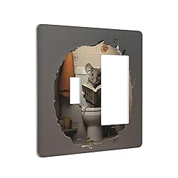 Outlet Covers Mouse Sitting On Toilet In Mouse Hole