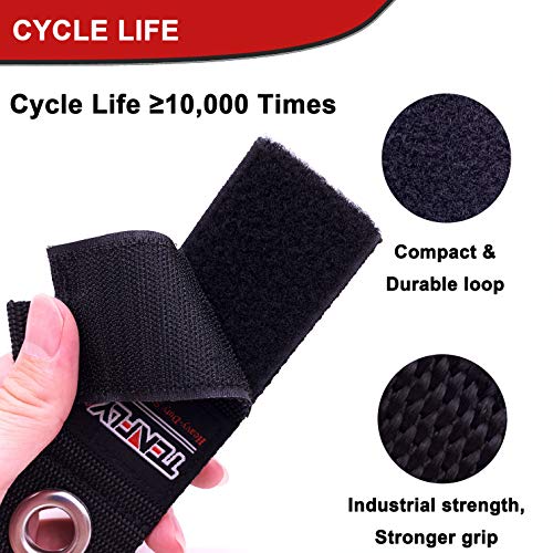 TENFLY 12 Pack Large Heavy Duty Storage Strap, Velcro Straps, Extension Cord Holder Organizer