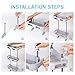 LIANTRAL Over the Toilet Storage, 3-Tier Bathroom Space Saver Organizer, No Drilling Bathroom Shelf