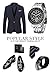 Gute Classic Pro Automatic Mechanical Wrist Watch for Men Black Luminous Day/Date/Month