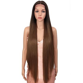 Amazon Com Style Icon 38 Super Long Straight Wigs Lace Front