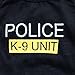 ALoveSoul Small Dog Shirt Pet Clothes Summer Or Autumn Puppy Police K-9 UNIT Fun Dog T Shirt,Black