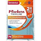 Plackers Adv Cleaning Flo Size 75ct Plackers Twin Line Advance Cleaning Flosser 75ct