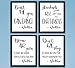 Bar Quotes and Sayings Art Prints | Set of Four Photos 8x10 Unframed | Great Gift for Drinking Buddies Bartender Bar Signs or Cocktail Lounge or Bar Signs Wall Decor Art New Funny Hilarious