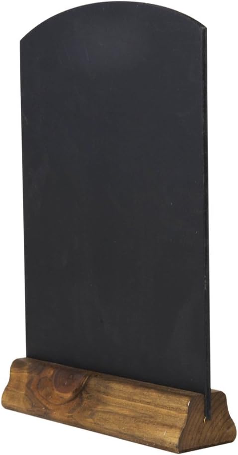 Chalkboards UK WC124F Table Top Chalkboard with Plinth A4 Rustic Brown