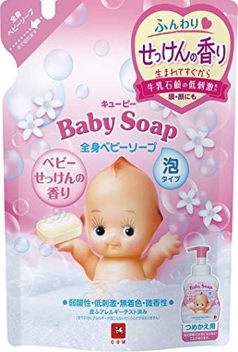 Amazon キューピー 全身ベビーソープ ベビーせっけんの香り 泡タイプ つめかえ用 350ml キユーピー ベビーソープ
