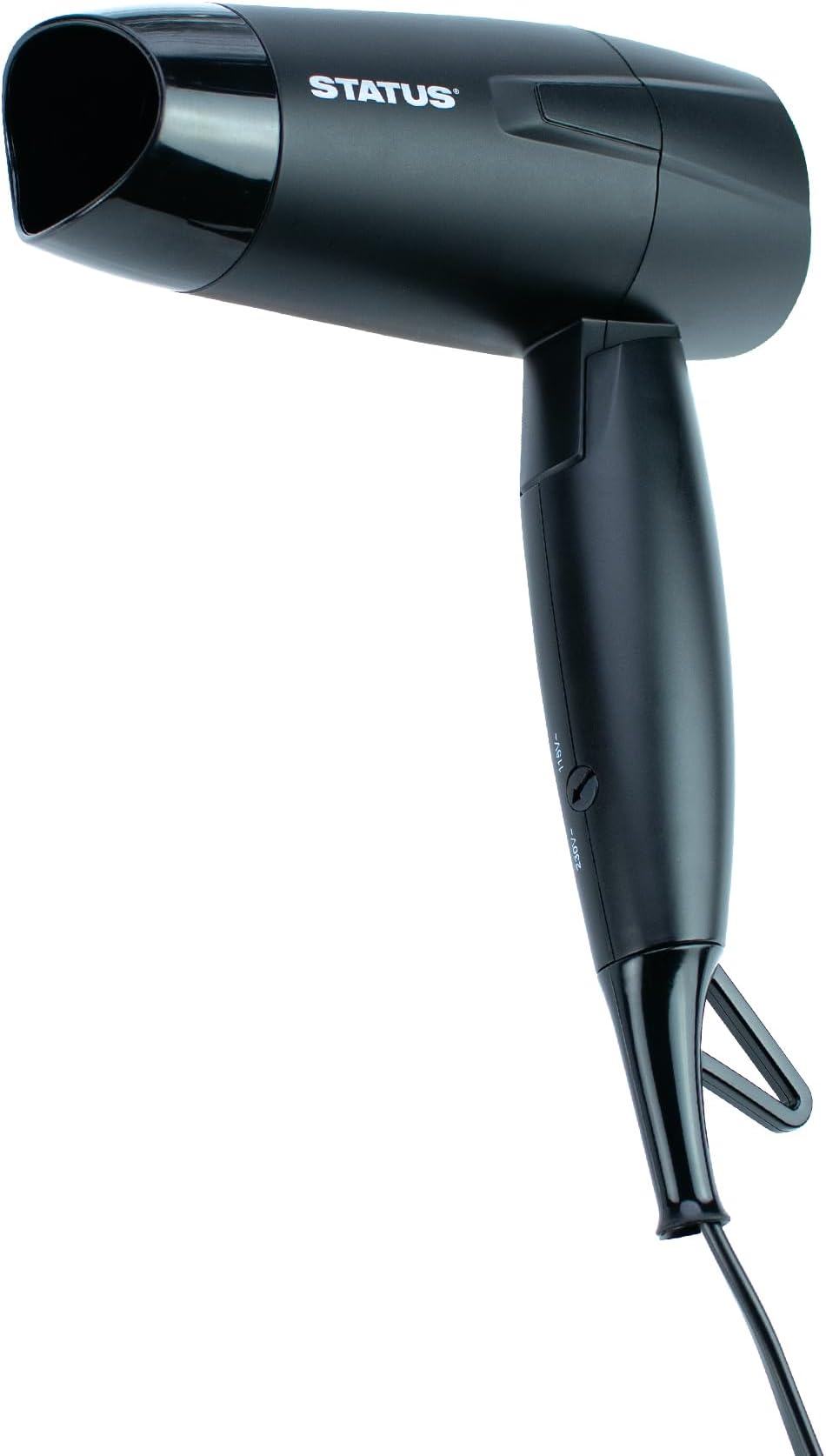 Status Toulouse Black Foldable Travel Hair Dryer 1200W Dual Voltage 230V 115V