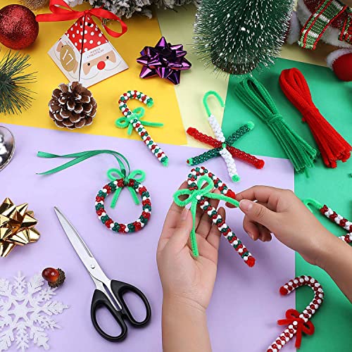 Christmas Beads, 1356 Pieces Christmas Tri-Shaped Plastic Beads