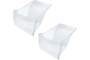 Siwdoy (Pack of 2) Upgraded 240337103 Crisper Drawers Compatible with Frigidaire Kenmore Refrigerator Replaces 240337102, 240337105, 240337107, 240337108