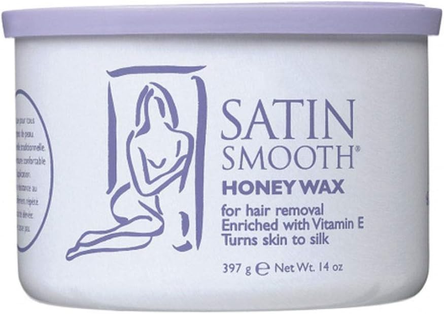 Satin Smooth Honey Wax with Vitamin E 4 Pack
