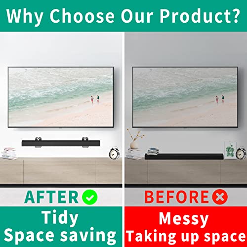 notiela Universal Soundbar Wall Mount Bracket Floating Wall Shelf for