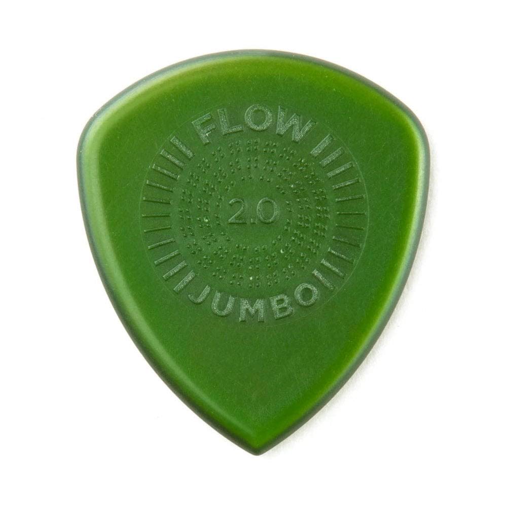 Jim Dunlop 547P2.00 Flow Jumbo Grip Picks, 2 mm, Set of 3 Pieces