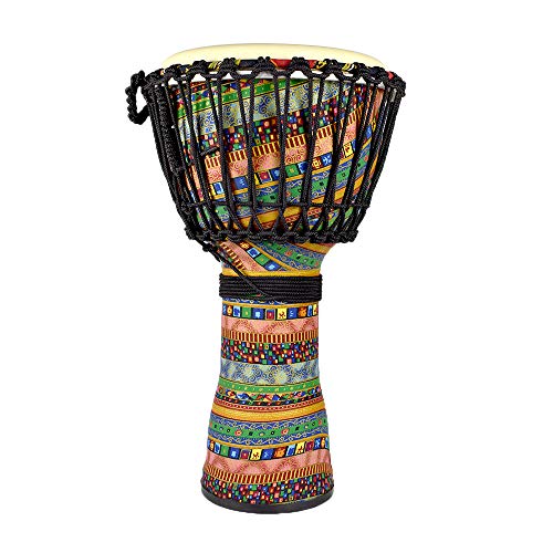 Ennbom ジャンベ ハンドドラム パーカッション African Style Djembe 打楽器 民族楽器 飾り物 初心者 収納バッグ付き 10インチ商品画像