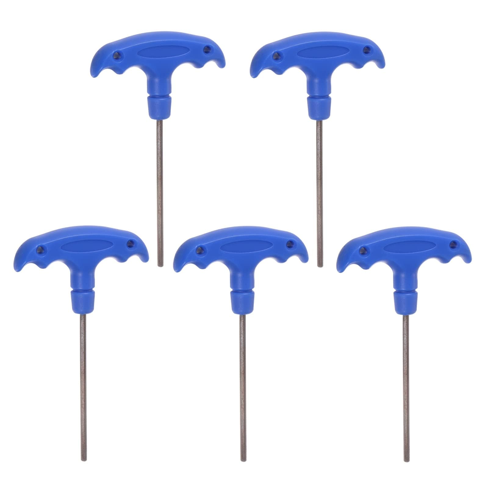 TOP-VIGOR 5Pcs H3 T-Handle Hex Key Wrench, 3mm S2 Steel T-Key Inner Hexagon Spanner Allen Key Allen Key Repair Tool