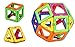 7TECH 61 PCS-Magnetic Tiles Toys Educational 3D Building Blocks Extra 16 Number Cards Included