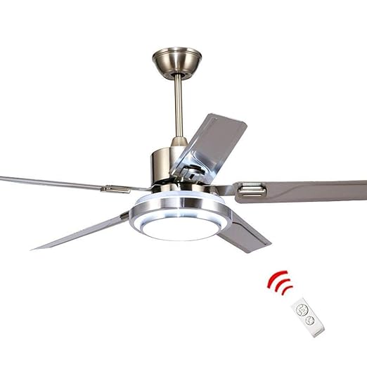 42inch 5 Blade Stainless Steel Remote Control Ceiling Fan 3 Lights
