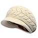 HINDAWI Women Winter Warm Knit Newsboy Hat Wool Snow Caps with Visor, Beige