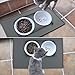 ONME Dog Cat Feeding Mat, Silicone Waterproof Pet Food Mat, Dog Cat Food Mat, Non Slip Dog Cat Bowl Placemat (M (18.5 * 11.5 in))