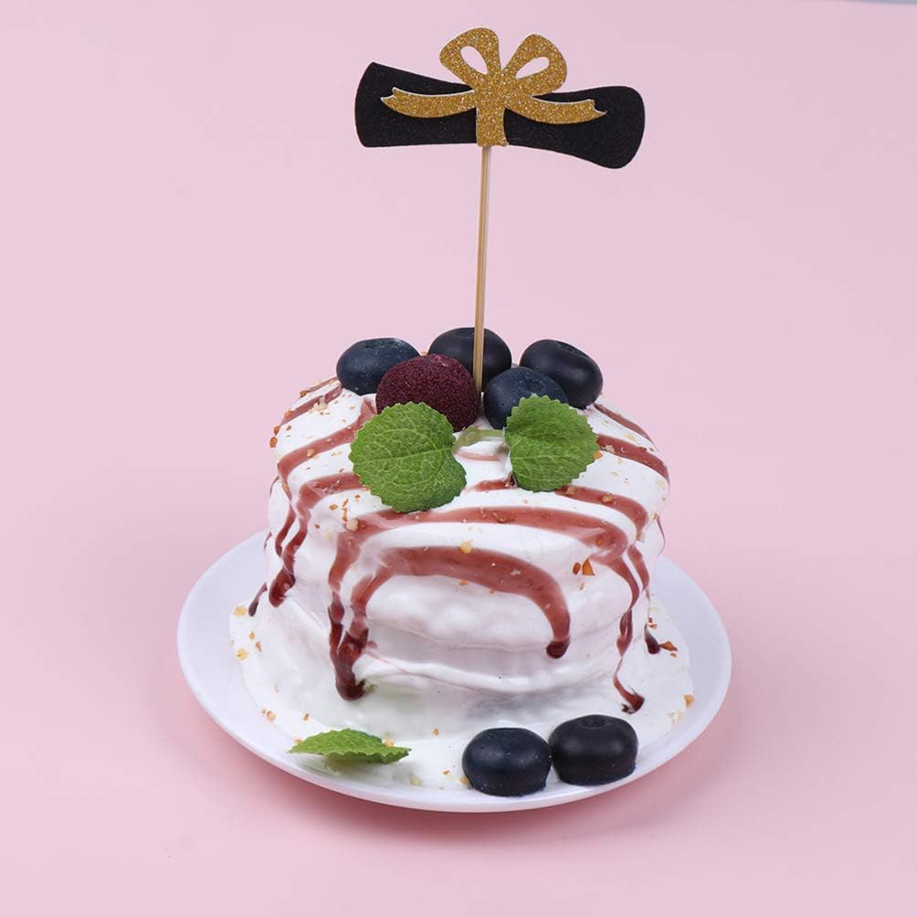 gd In Pretyzoom 14pcs Graduation Cupcake Toppers Glitter Diploma Graduation Cap Cake Toppers Picks Class Of Congrats Grad Graduation Party Cake Decorations Loisirs Creatifs Dessin