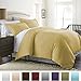 ienjoy Home and Ultra Soft Set, Duvet Cover, Gold, Queen