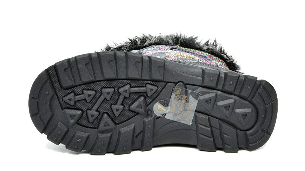 DREAM PAIRS Boys Girls Snow Boots Water-Resistant Outdoor Warm Cozy Anti-Slip Mid Calf Faux Fur Lining Insulated Winter Shoes for Little/Big Kids