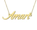 Aoloshow 18k Gold Plated Necklace with Name Amari