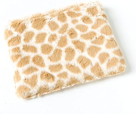 Faux Fur Giraffe Print Pouch
