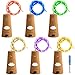 AFUNTA 6 Pcs Cork Light Screwdriver, Bottle Lights Fairy String LED Lights, 78 inches / 2 m Copper Wire 20 LED Bulbs Suitable Party Wedding Concert Festival Christmas Tree Decoration - 6 Corlors