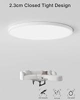 Slochi 24W LED Bathroom Ceiling Light Ø22cm 6500K Ultra Thin IP54 view 2