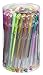 Aromandina GelPenz 50-Count Gel Pens in Clear Plastic Tub for Adult Coloring Books, 50 Unique Colors