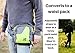 Dog Walking Bag with Collapsible Bowl and Waste Bag Dispenser, Converts to Cross Body or Waist Pack. Perfect for Travel, Dog Parks, Hiking, Training, Camping, Beach. Great Gift for Dog Lovers (Green)