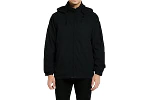 MADHERO Mens Lightweight Windbreaker Waterproof Rain Jacket with Removable Hood