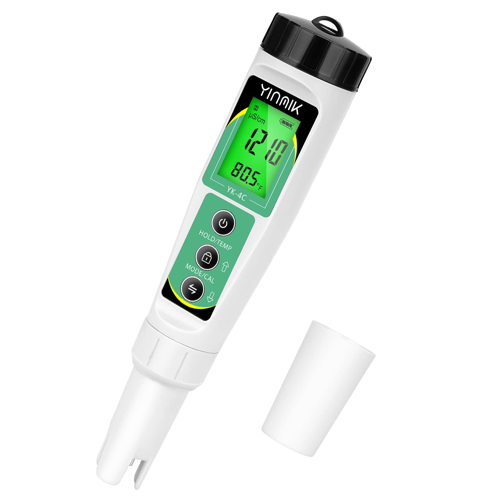 YINMIK EC Salt TDS Meter 4 In 1 Salinity Conductivity TDS Temperature ...