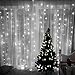 ADDLON Curtain String lights 300 LED Icicle Lights Fairy Starry Lights 8 Modes Decorative Lights For Wedding Bedroom Holiday Party Indoor outdoor UL Certification (Cold white)