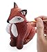 HearthSong Color Pops Paint-Your-Own Pet Rocks, Creative Arts & Crafts Painting Kit for Kids - Fox