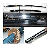 HANBO Clay Tempered Folded Steel Katana Sharp Blade