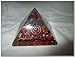 Jet International Exquisite A++ Red Jasper Flower of Life Chakra Orgone Pyramid Crystal Gemstones Copper Metal Mix Rare Healing Positive Energy Tetrahedron Sacred Geometry Memory