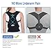 Back Brace Posture Corrector L for Women Men with Magnetic Stone Adjustable Neoprene Straps Improves Posture and Provides Lumbar Support for Lower and Upper Back Pain