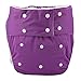 Sigzagor Teen Adult Cloth Diaper Nappy Reusable Washable for Disability Incontinence for Women Girls (Purple)