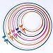 5 Pack Plastic Embroidery Hoop Ring Cross Stich Hoop Embroidery Circle Set, 5 inch to 11 inch (Multicolor)