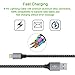 Lightning Cable,SIDAWOO 3Pack 3FT 6FT 10FT Nylon Braided iPhone Charger cable iPhone USB Charging Cord for iPhone X/8/8 Plus/ 7/7 Plus / 6/6 Plus/6s/6s Plus/ 5/5s/5c/SE and more(Black and Gray)