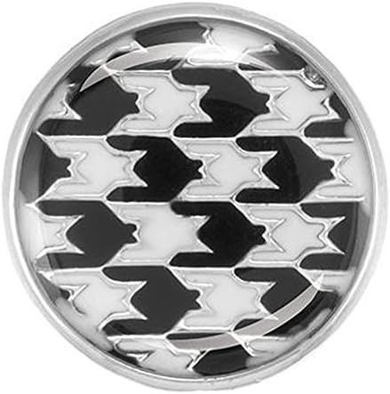 Ginger Snaps HOUNDSTOOTH SN05-10 Interchangeable Jewelry Snap Accessory