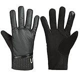 GLOUE Men’s Gloves Waterproof Touchscreen Thick Gloves Keep Warm in Winter Outdoor Cycling Gloves For Men, Black … (03)