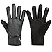 GLOUE Men’s Gloves Waterproof Touchscreen Thick Gloves Keep Warm in Winter Outdoor Cycling Gloves For Men, Black … (03)