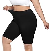 Women's Plus Size Short Leggings Ultra Soft Modal Cotton Shorts Under Dresses Mid Thigh Leggings Pants