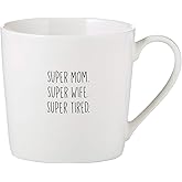 Creative Brands SB Design Studio SIPS Café/Coffee Mug, 14-Ounces, Mom/Wife/Tired