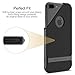 iPhone 7 Plus Case, ROCK [Royce] - Jet Black [Ultra Thin][Heavy Duty][Metal Texture Side Buttons][Dual Layered][Slim Fit][Hard PC + Soft TPU] For Apple iPhone 7 Plus (2016)